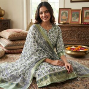 NEW ARRIVALS handblock print silk