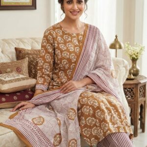 NEW ARRIVALS handblock print mul cotton dupatta