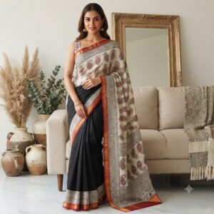 NEW ARRIVALS handblock print silk sarees