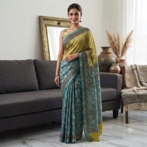 NEW ARRIVALS handblock print silk sarees