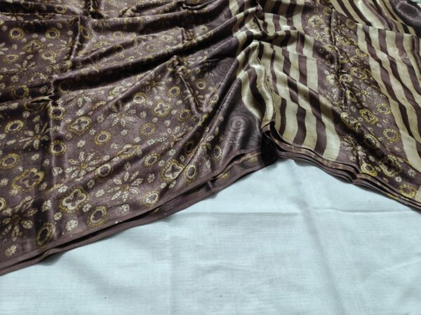 handblock print modal saree