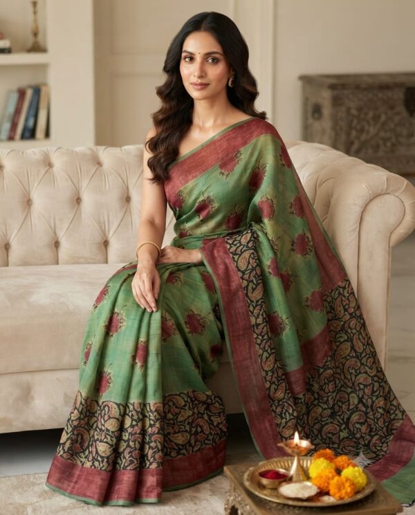handblock print modal saree handblock print modal saree
