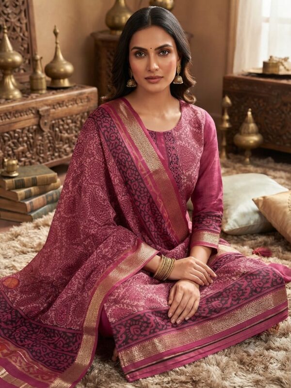 handblock print silk