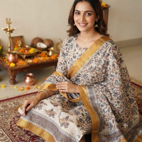 handblock print silk