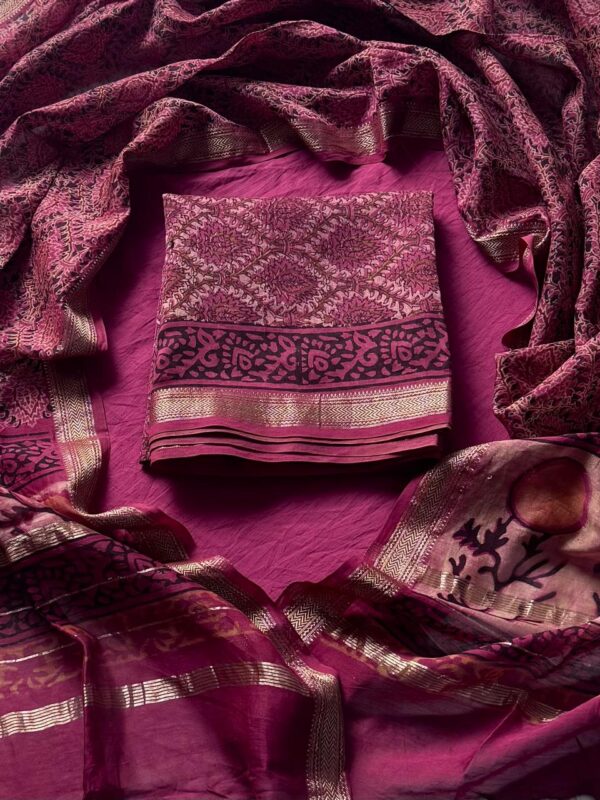 handblock print silk