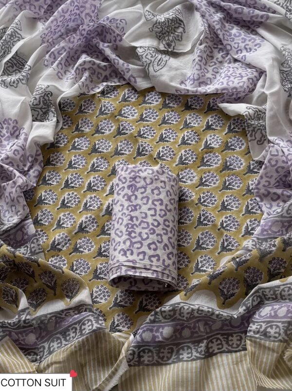 handblock print mul cotton dupatta