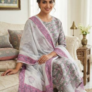 NEW ARRIVALS handblock print mul cotton dupatta